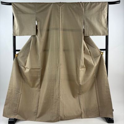 未使用品 付下げ 付け下げ アイボリー 蒲の穂 身丈160cm 裄丈67cm 未使用品 付下げ 付け下げ アイボリー 抽象柄 身丈161.5cm