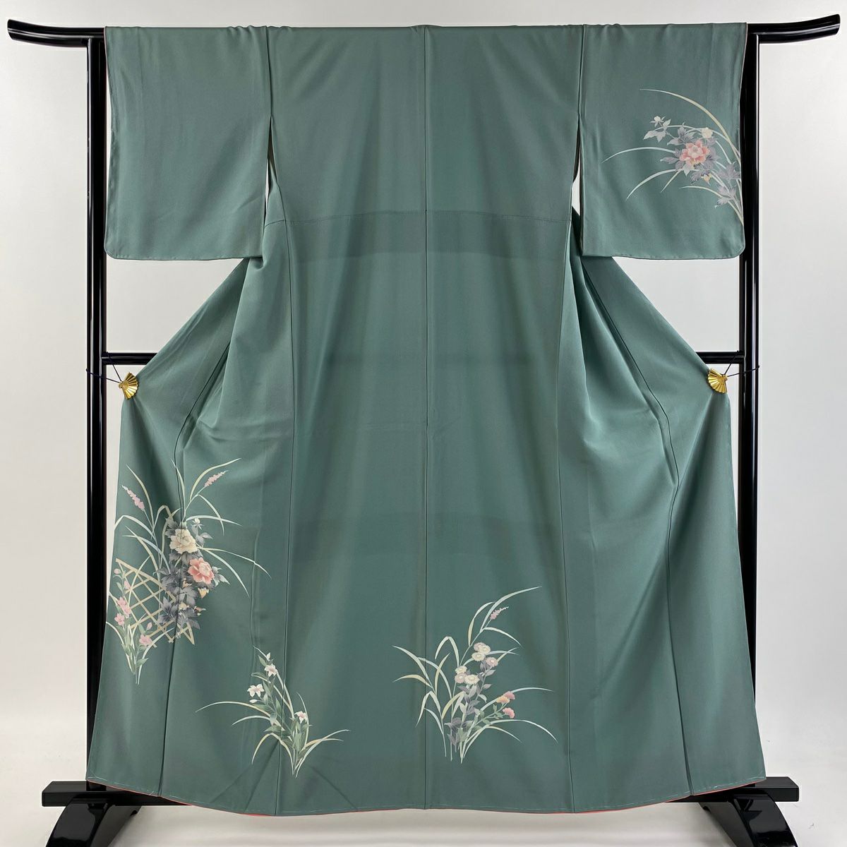 ちっち様✾m466＊新品 正絹 丹後ちりめん 梅 エ霞 仕付け糸付き 長襦袢 すべての小物 : オンラインきもの見本市 仕立て付き高級着物