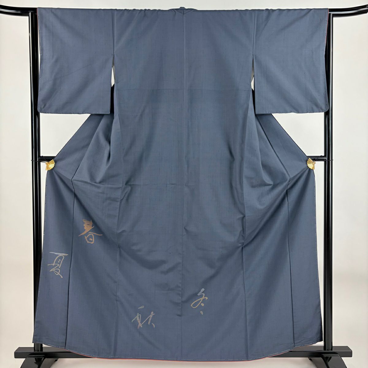 付下げ 身丈160cm 裄丈64.5cm M 袷 結城紬地 はたおり娘 奥順 証紙あり