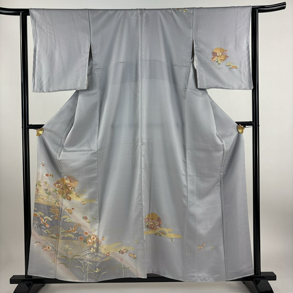 ちっち様✾m466＊新品 正絹 丹後ちりめん 梅 エ霞 仕付け糸付き 長襦袢 すべての小物 : オンラインきもの見本市 仕立て付き高級着物