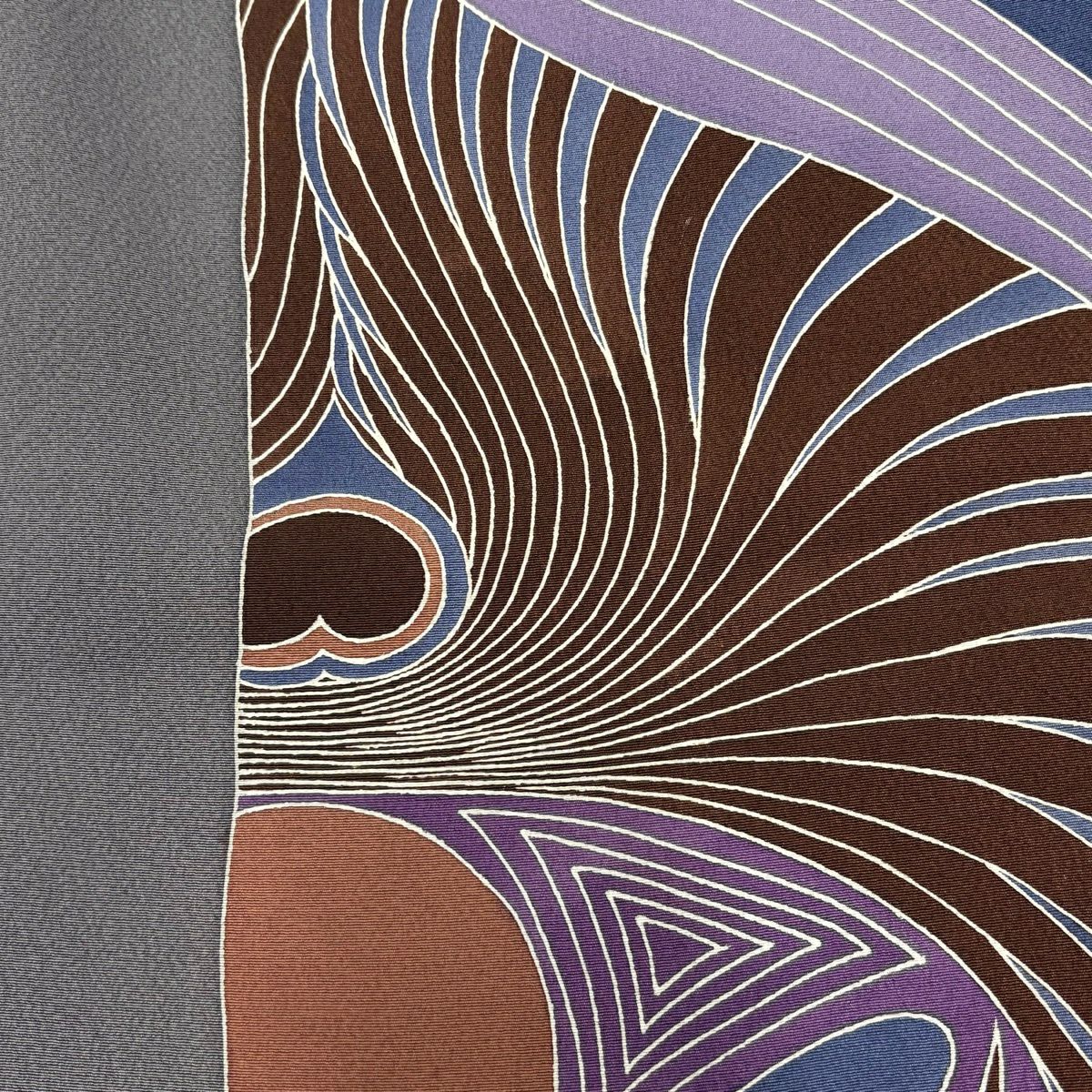 付下げ 身丈157.5cm 裄丈63.5cm S 袷 辻村ジュサブロー 落款あり 幾何