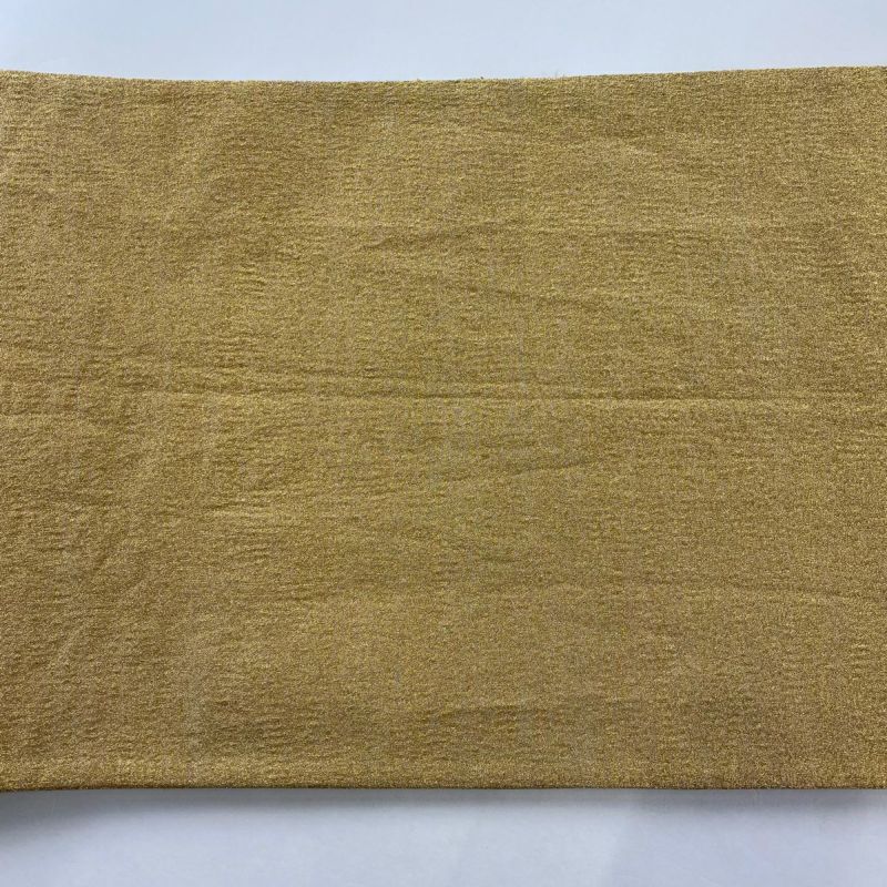 美品　袋帯　正絹　お太鼓柄　金糸　うぐいす　ベージュ　茶　組紐織　縦縞 美品 袋帯 正絹 お太鼓柄 金糸 うぐいす ベージュ 茶 組紐織