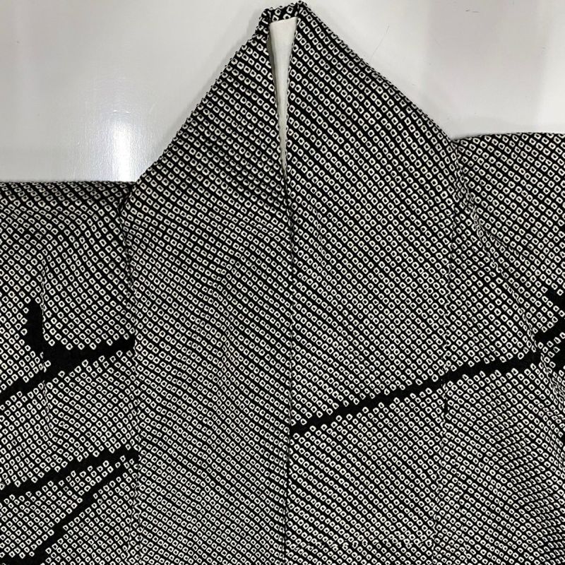 専用　　　　　身丈163cm  黒　くるくる蜻蛉　トールサイズ　No.tcm 訪問着 身丈163cm 裄丈66cm M 袷 枝花 総絞り 黒 正絹 美品 秀品