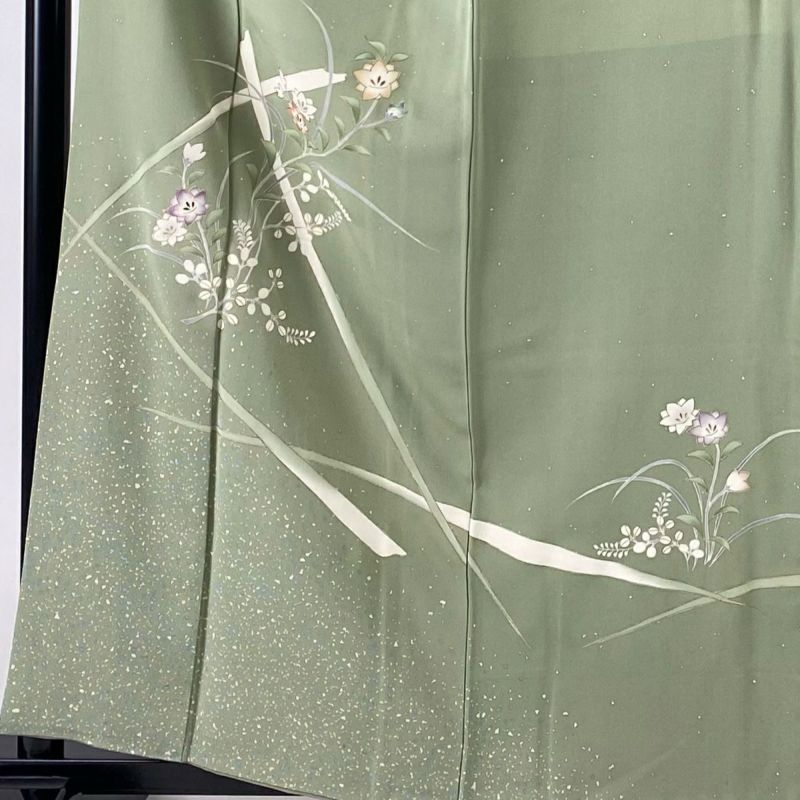 akane　セットアップ　リネン　花柄　アンティークカーキ　90 antiqua - 花柄 リネン セットアップの通販 by Judy's shop