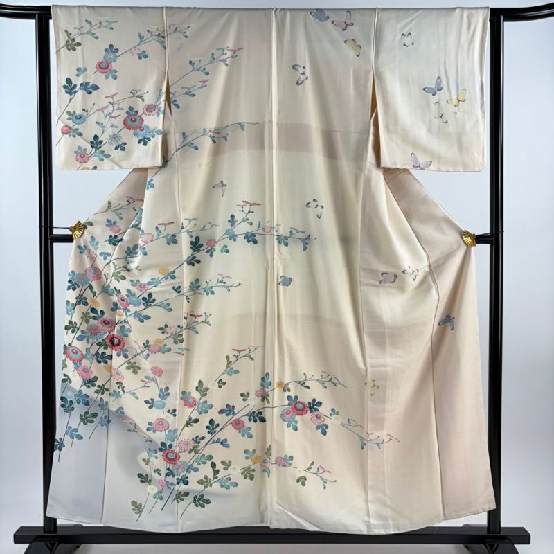 4)着物　袷　た付け下げ　6点セット　全て着用可能品　正絹 4)着物袷た付け下げ6点セット全て着用可能品正絹