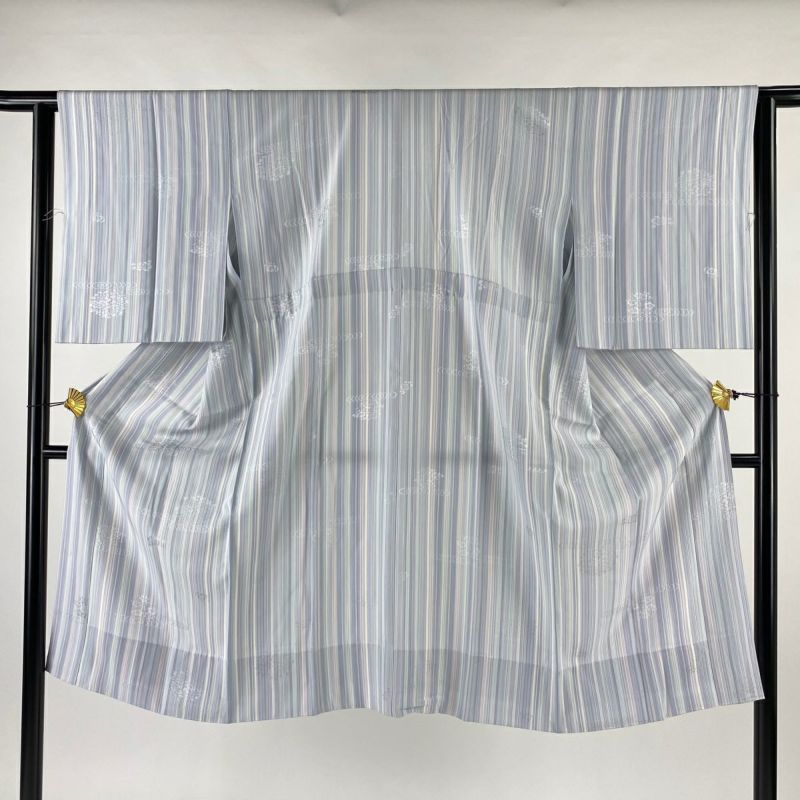 絽 白地 長襦袢 正絹 グレー 未使用 148cm～154cm Js609 10%OFF】長襦袢 絽 夏用 正絹 白 ろ Mサイズ Lサイズ sin3495i