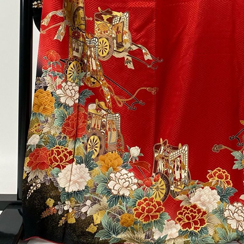 着物　振袖　正絹　身丈171cm 仕付け糸付き　美品 楽天市場】【中古】 振袖 着物 正絹 袷 成人式 フォーマル 金糸