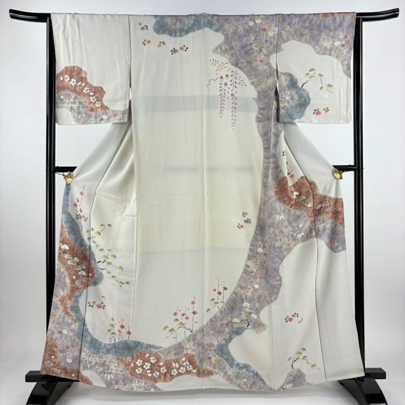 超美品　正絹　袷　滝泰　絞り　訪問着　着物164 トールサイズ　くすみグリーン 楽天市場】滝泰 着物の通販