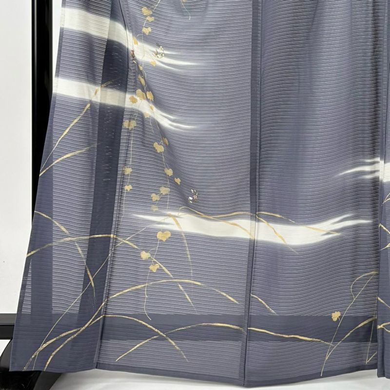 絽 白地 長襦袢 正絹 グレー 未使用 148cm～154cm Js609 長襦袢・正絹・絽 ☆ 『 2381 』☆ ( 155㎝前後の方) - メルカリ