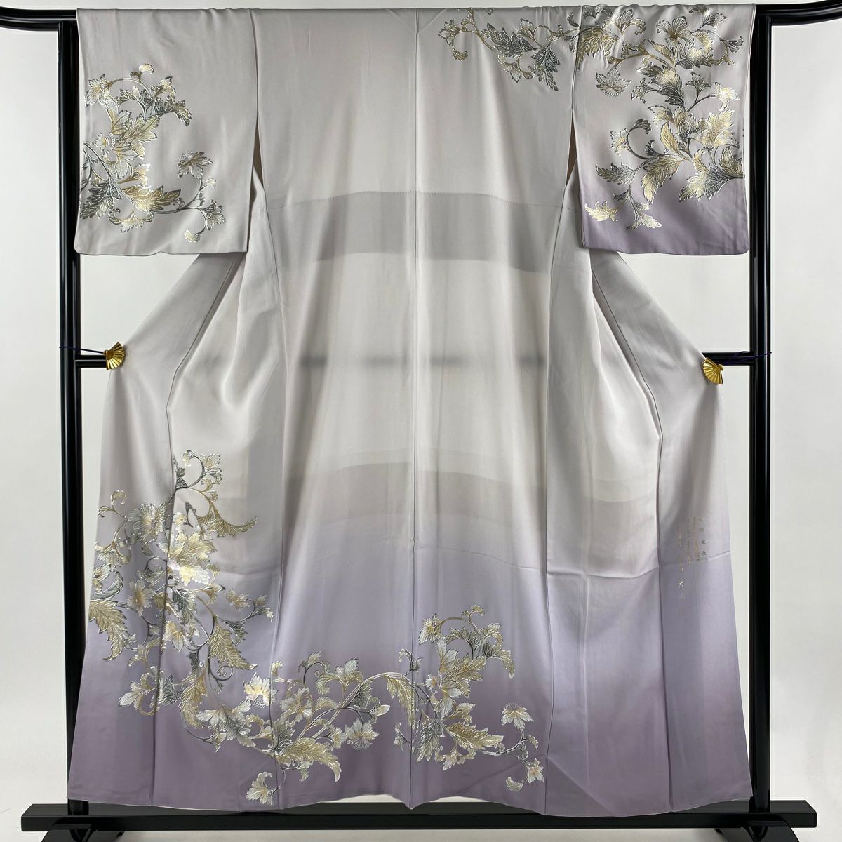 訪問着 身丈159cm 裄丈64.5cm M 袷 樽本伊勢蔵 落款あり 姫 和歌 訪問着 身丈159cm 裄丈64.5cm M 袷 樽本伊勢蔵 落款あり 姫 和歌
