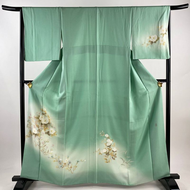 麻 裄61.8cm S寸 白地 長襦袢 未使用145cm～150cm Js605 名作 麻 裄61.8cm S寸 白地 叩い 長襦袢 未使用145cm～150cm
