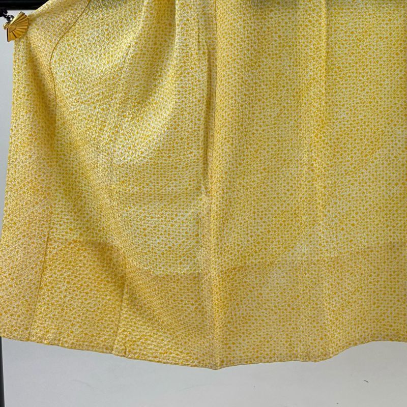 【着物と帯 時流】J25431◆正絹 長襦袢◆パールイエロー Mサイズ 美品 着物と帯 時流】J25431◇正絹 長襦袢◇パールイエロー Mサイズ