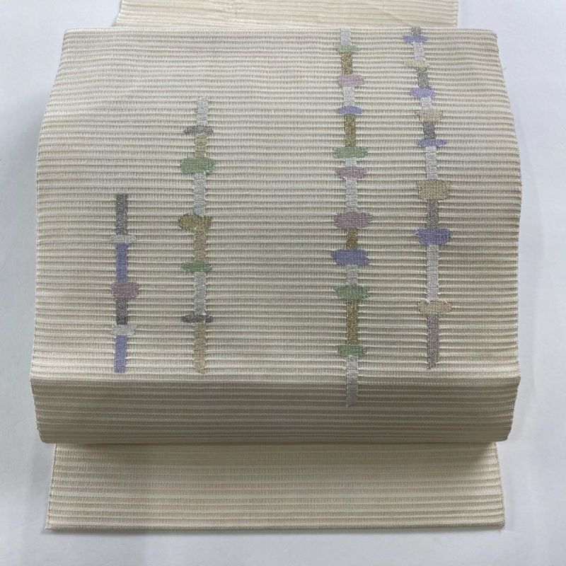 SO-288 名古屋帯 松葉仕立て 太鼓柄 綴織 風景文様 金糸 銀糸 高級 SO-288 名古屋帯 松葉仕立て 太鼓柄 綴織 風景文様 金糸 銀糸 高級
