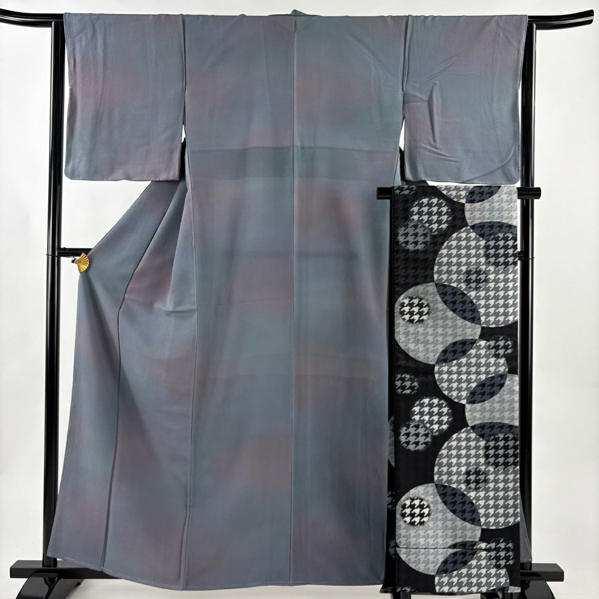 専用帯6071 ○斉藤三才 高級 正絹 六通 袋帯 美品】 小紋 身丈161.5cm