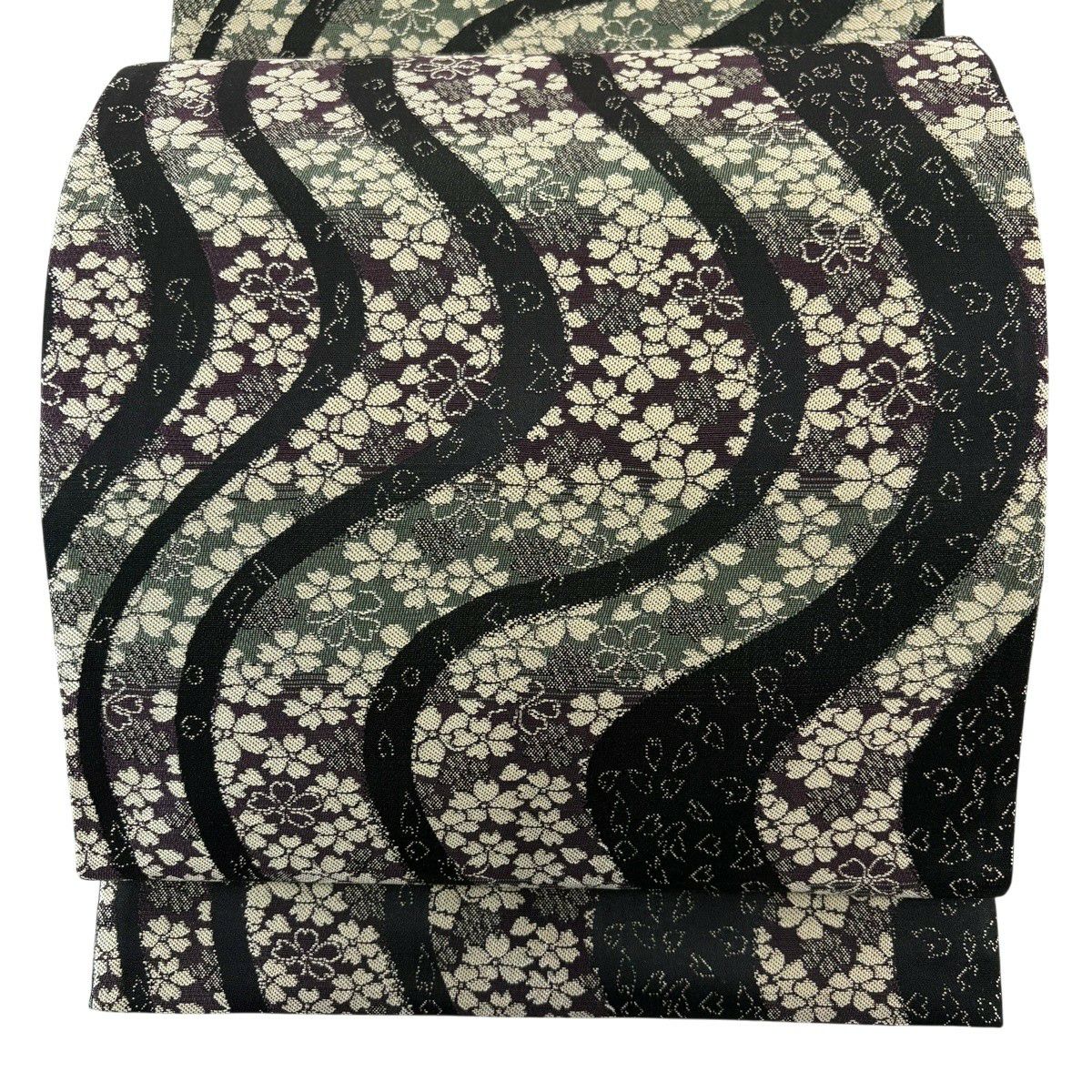 美品】 小紋 身丈160cm 裄丈65cm M 袷 総絞り 黒 正絹 秀品｜中古