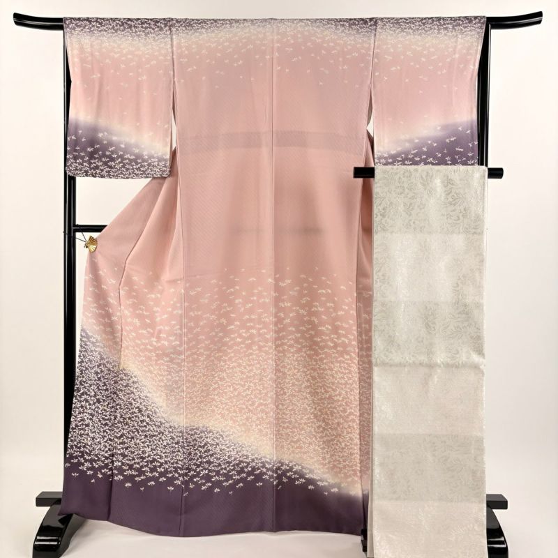 専用　長襦袢　袋帯　セット未使用　真綿紬　縞模様 オンライン ストアレディース - 着物セット 真綿結城紬（絹100