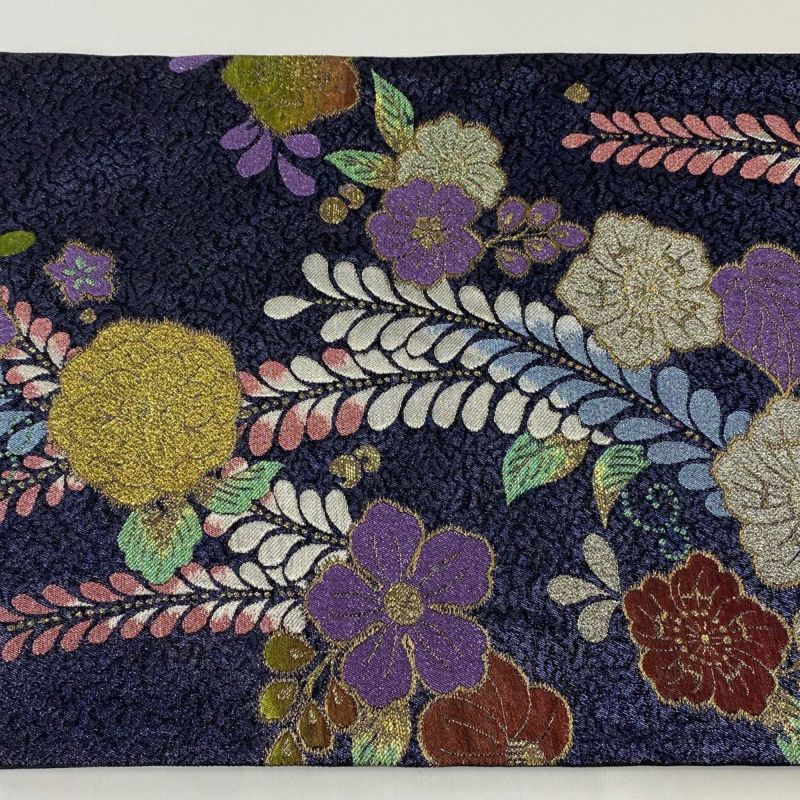 辻ヶ花 袋帯 正絹 上品な色味 銀糸 六通T-4675 辻ヶ花 袋帯 正絹 上品な色味 銀糸 六通T-4675