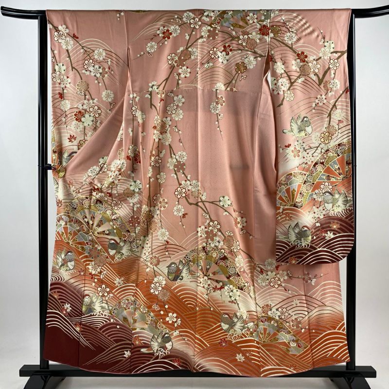 KN3888 振袖 身丈157.5cm 正絹 着物 成人式 最安値で 振袖 KN3888 身丈157.5cm 成人式 着物 正絹 着物・浴衣