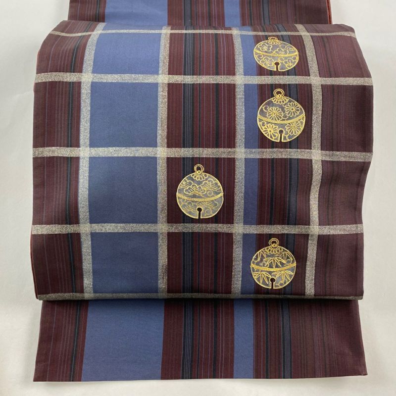 22)着物　袋帯　6点セット　太鼓柄　正絹　美品 袋帯 美品 名品 お太鼓柄 正絹（袋帯 美品 名品 華文 向かい鳥