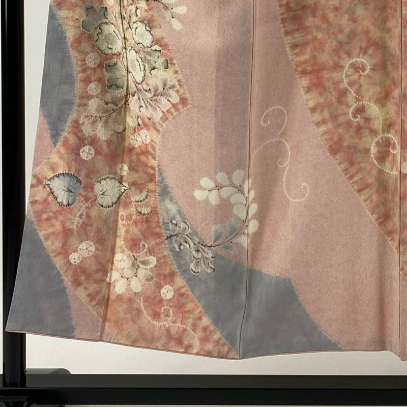 長襦袢 正絹 辻が花に暈し 美しい加工G-635 お歳暮・冬ギフト特集2025 長襦袢 正絹 美しい加工G-635 辻が花