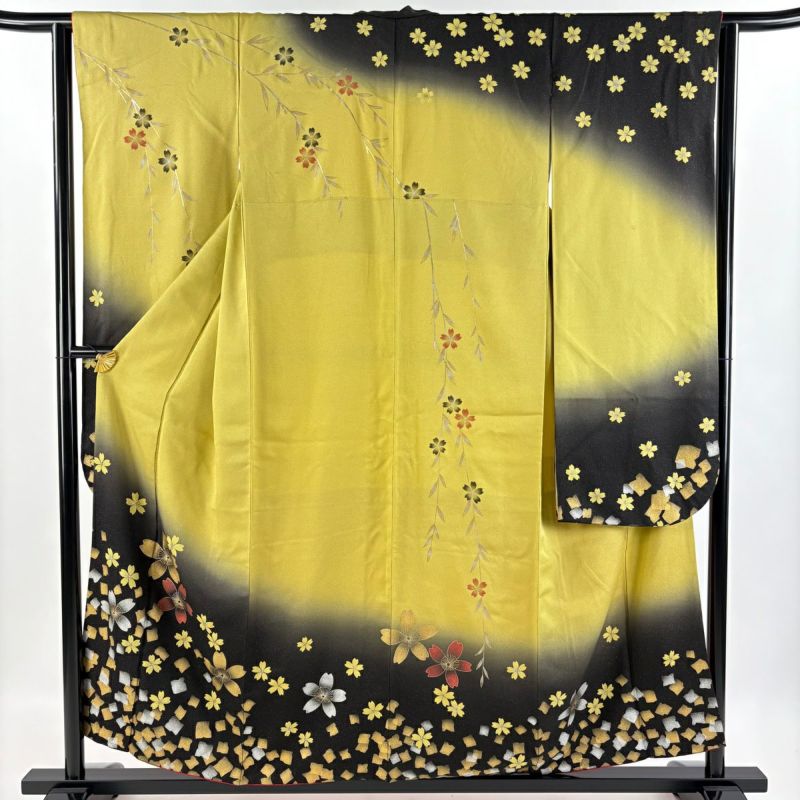 振袖　美品　身丈156cm　裄丈64.5cm　成人式　結婚式　正絹　MM59 振袖美品身丈156cm裄丈64.5cm成人式結婚式正絹MM59