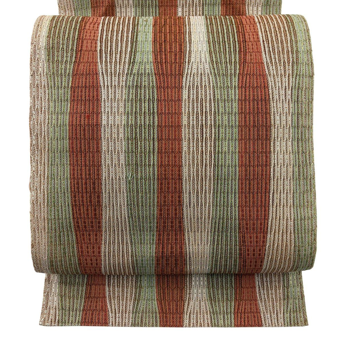 名古屋帯 美品 名品 八寸名古屋帯 松葉仕立て 市松 縞 正絹 名古屋帯 美品 名品 八寸名古屋帯 松葉仕立て 市松 縞 薄茶色 正絹