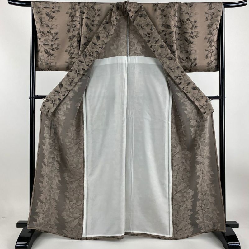 【限定価格！】新品未使用 　正絹　❀花蝶柄❀　長襦袢 振袖 身丈169cm 裄丈67cm M 袷 蝶 辻が花柄 金銀彩 ぼかし 赤