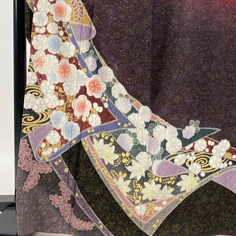 振袖フルセット 身丈165.5裄63 菊 蝶文様 金彩 Sサイズ 逸品 名品 振袖フルセット 身丈165.5裄63 菊 蝶文様 金彩 Sサイズ 逸品 名品