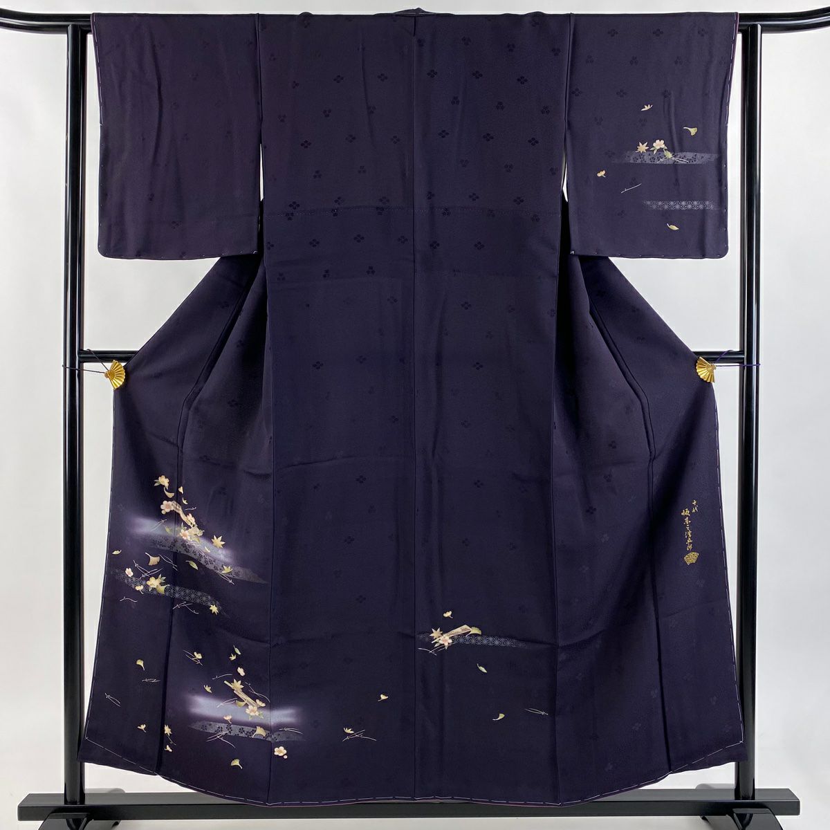 美品】 付下げ 身丈156cm 裄丈63cm S 袷 坂東三津五郎 やまと 落款あり