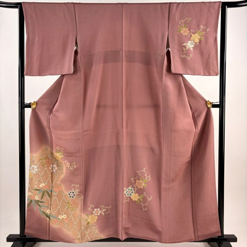 付下げ 美品 名品 158cm 65cm 正絹 【】