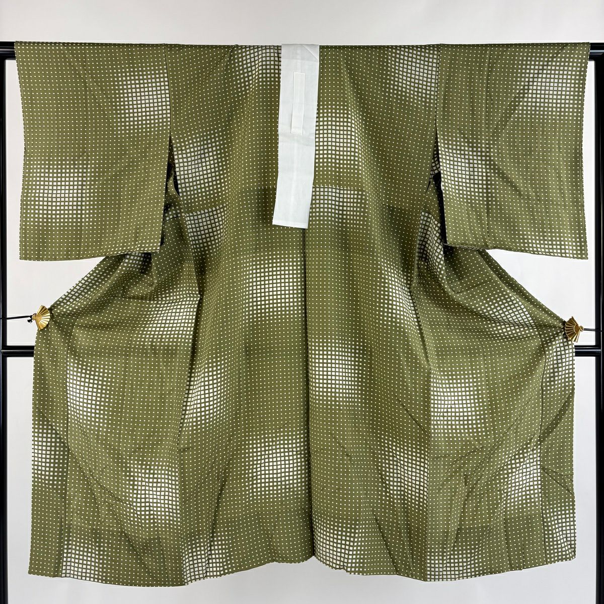 色無地＋長襦袢　着物　フルセット　正絹　比翼仕立て　青緑　O1 トスコはんの色じゅばん《お仕立て代込み》 | 普段着きものもたはん