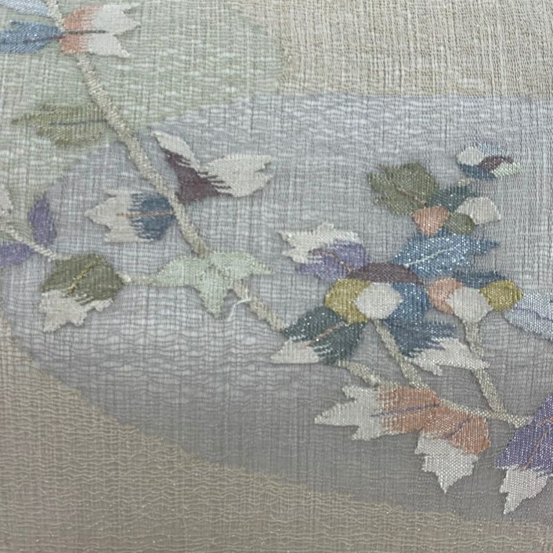 袋帯 太鼓柄 手描き 木々 花畑 24M473f 袋帯 太鼓柄 作家物 辻ヶ花 25M103f - メルカリ