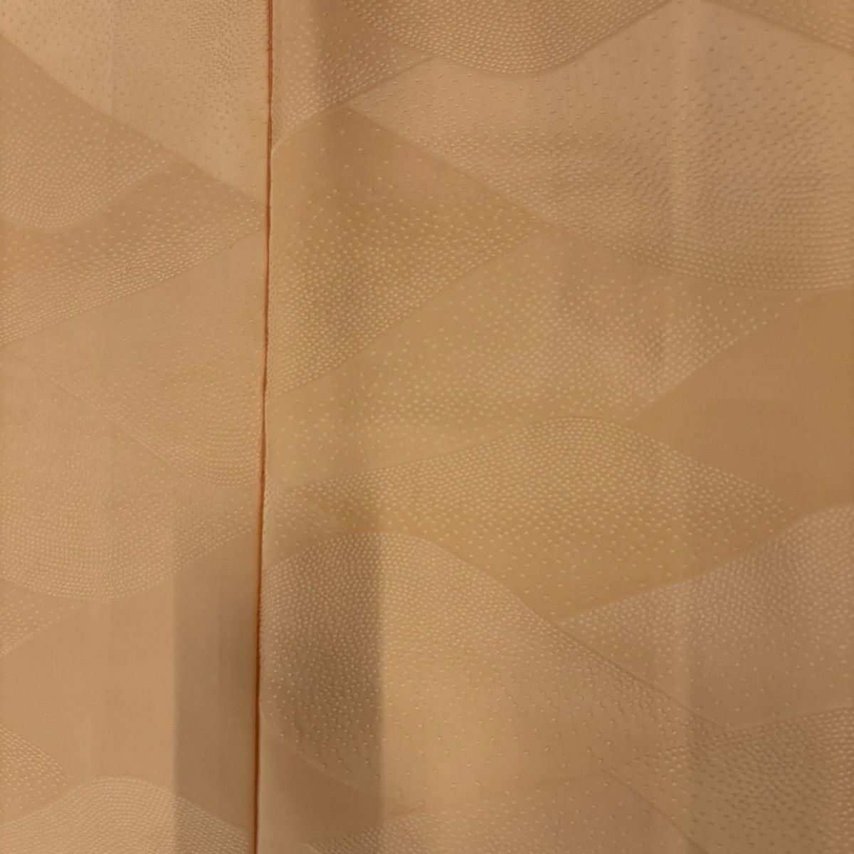 色無地 着物 袷 地紋 紋入 桔梗 薄オレンジ 裄64 Ｍ 新古品 sn1663 色無地 着物 袷 地紋 紋入 桔梗 薄オレンジ 裄64 M 新古品 sn1663