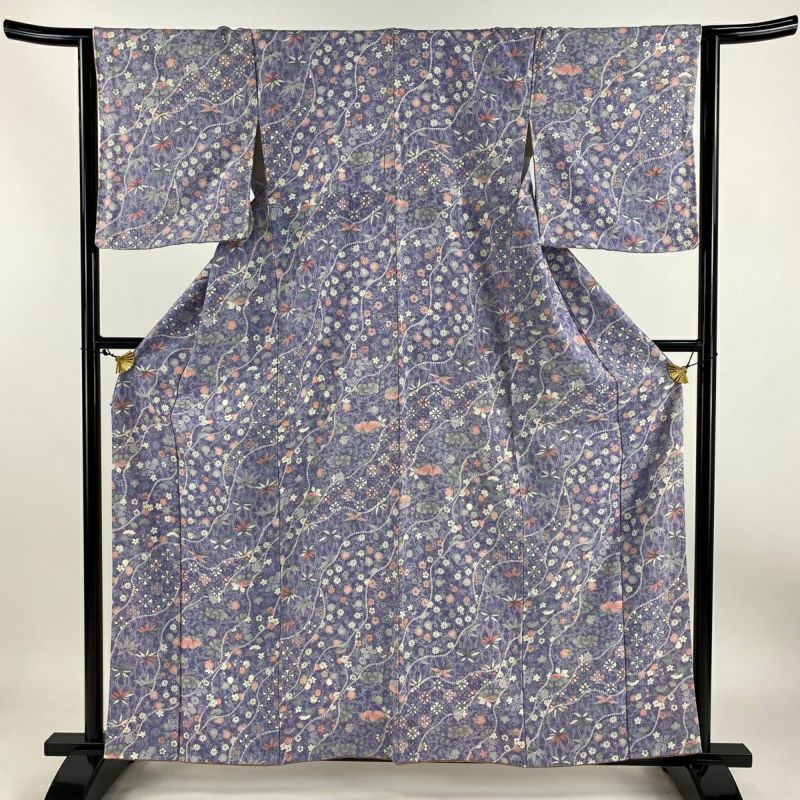 専用　おまとめ小紋 鶯色 吉祥 身丈164cm 裄丈65.5cm お洒落 専用 おまとめ小紋 鶯色 吉祥 身丈164cm 裄丈65.5cm お洒落