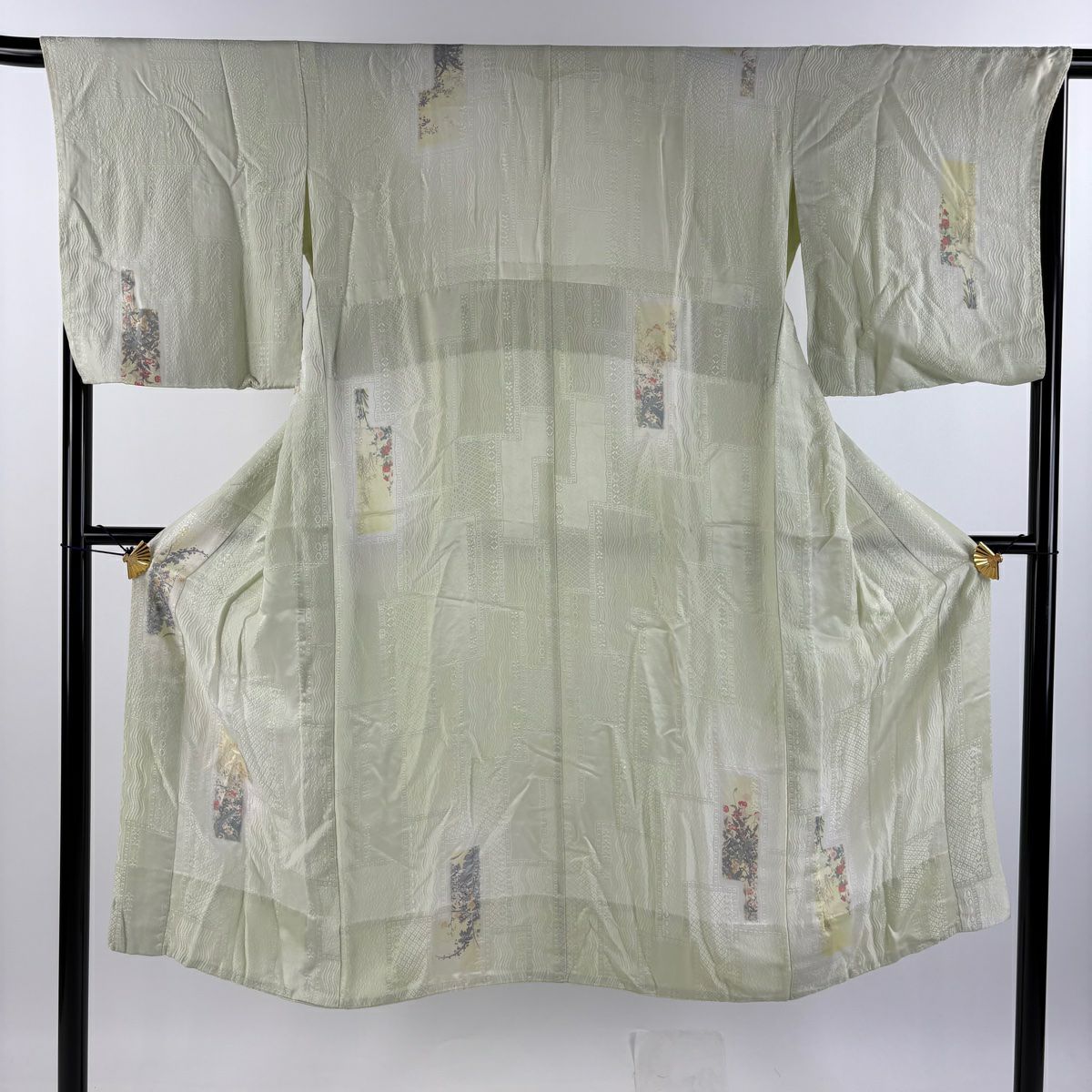 平和屋着物○長襦袢 単衣 縞 正絹 逸品 AAAZ0539ph 平和屋着物▽訪問