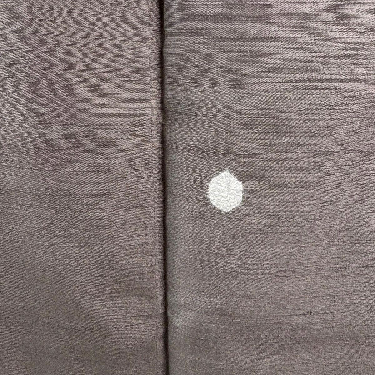 美品】小紋 身丈161.5cm 裄丈67.5cm L 袷 紬地 蛍ぼかし 絞り 茶紫
