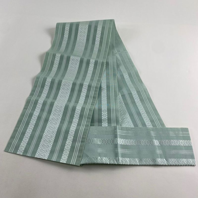 帯1784 ●高級 正絹 夏帯 松葉仕立て 名古屋帯 名古屋帯 秀品 夏帯 松葉仕立て 八寸名古屋帯 トンネル仕立て