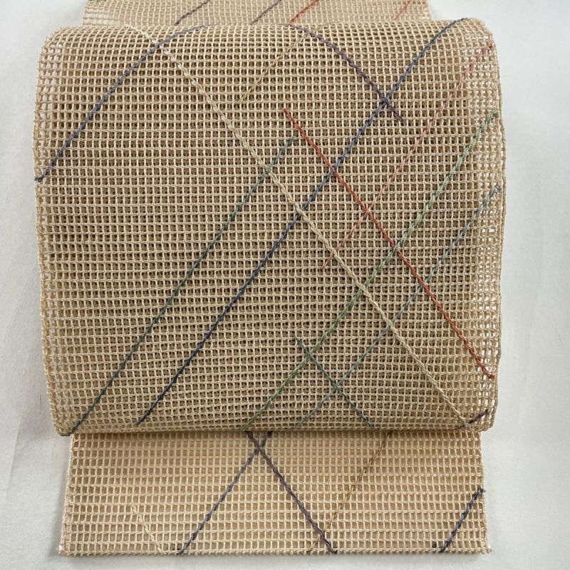 名古屋帯 美品 秀品 夏帯 羅 八寸名古屋帯 松葉仕立て トンネル