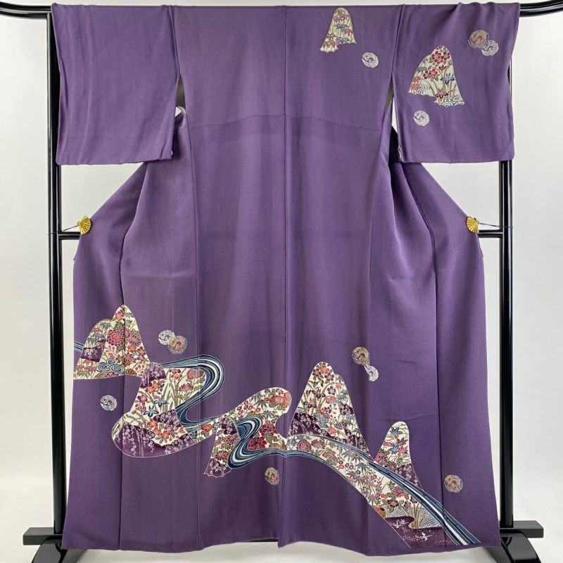 古布◆美品◆貴重な江戸縮緬◆アンティーク着物◆長襦袢◆丈129.5cm 古布 江戸縮緬 31×60㎝ （古布 錦紗縮緬 70㎝ mo40 （ちりめん