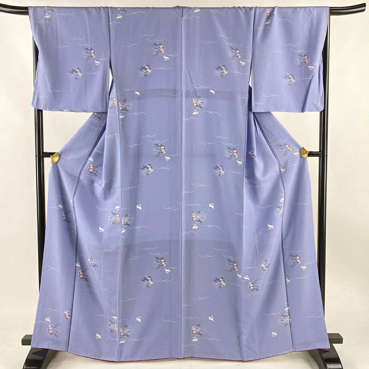 m1008＊洗える夏着物 絽 菊 梅 流水紋 トールサイズ 小紋 - メルカリ