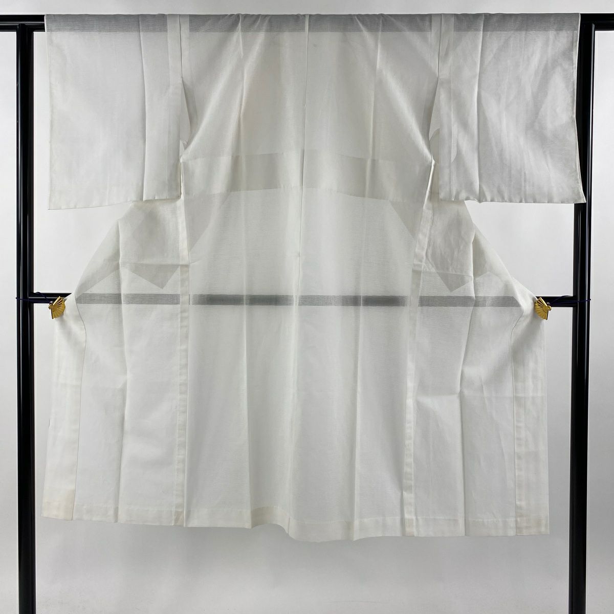 長襦袢 身丈122cm 裄丈63cm S 幾何学 青緑 正絹 美品 秀品｜中古