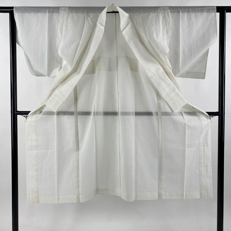 長襦袢 身丈157cm 裄丈62cm S 夏物 絽 白 正絹 美品 秀品｜中古