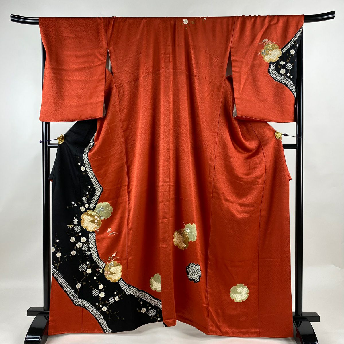 訪問着 身丈165.5cm 裄丈68.5cm L 袷 瓢箪 箔散らし 金彩 絞り 訪問着 身丈165.5cm 裄丈68.5cm L 袷 瓢箪 箔散らし 金彩 絞り