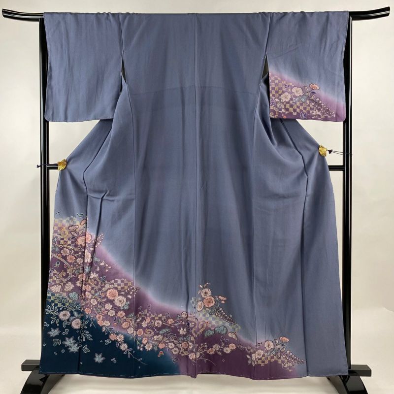 小紋 身丈161cm 裄丈65.5cm 正絹 秀品 【中古】の通販 by