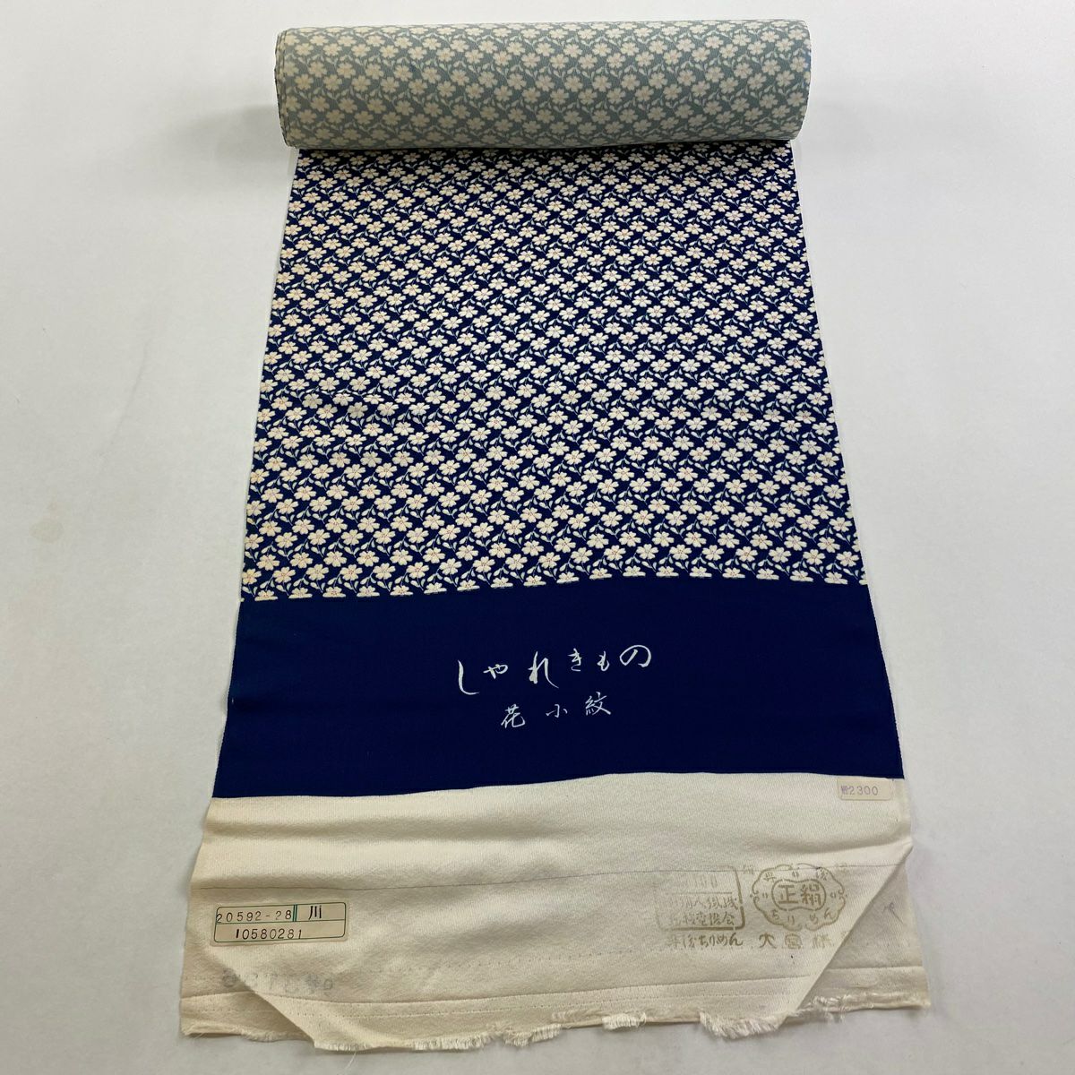 小紋 幾何学模様 菱模様 縦稿 正絹 反物 m12195537253_1.jpg?1749717011