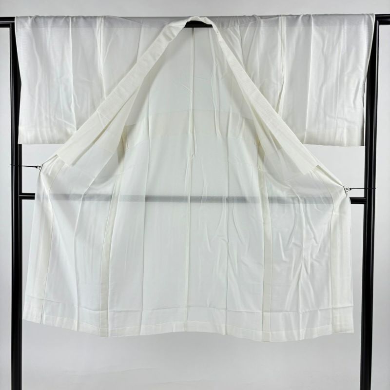 長襦袢 身丈123cm 裄丈65cm M 絽 白 正絹 秀品｜中古・古着