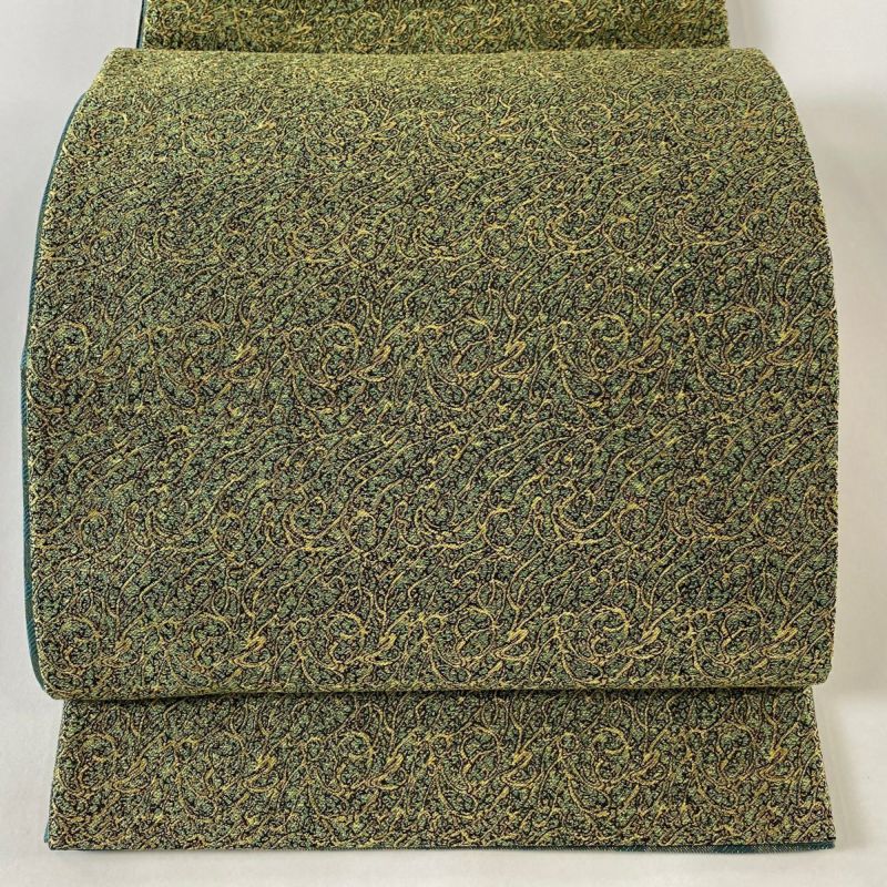 ［六通］　袋帯　中古品　能衣　弥生錦　427cm     O-136 袋帯 中古・リサイクル着物 | 着物・帯・和装小物の通販・買取