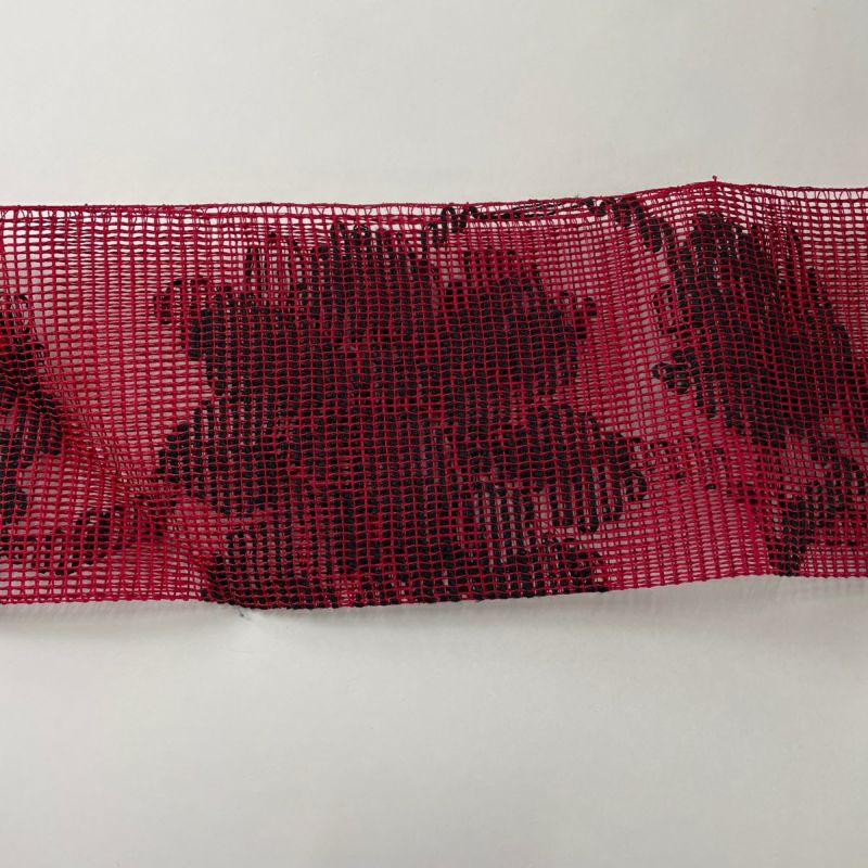 名古屋帯 美品 秀品 夏帯 羅 八寸名古屋帯 トンネル仕立て 花