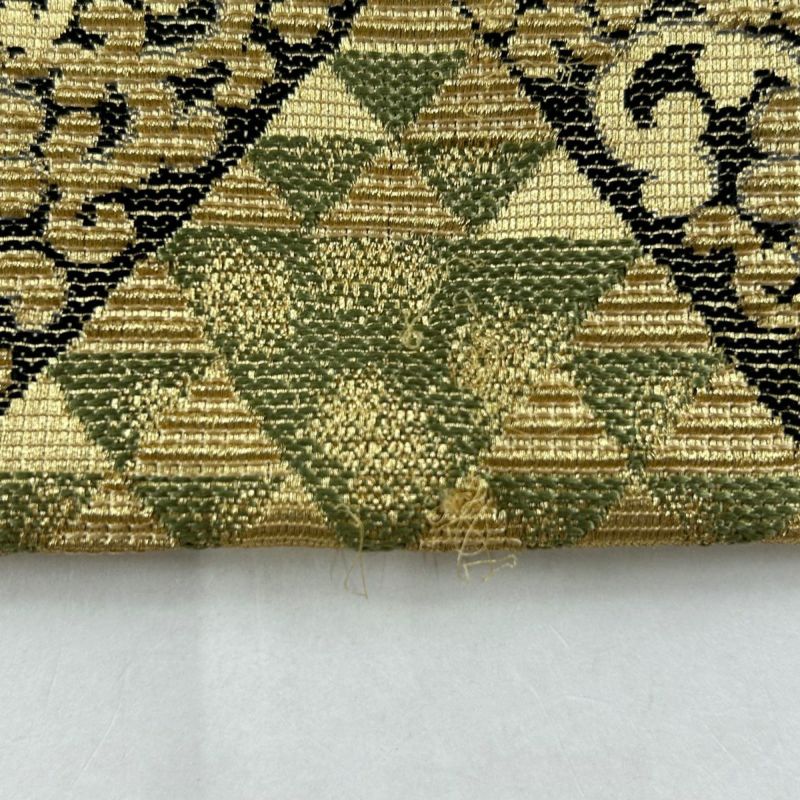 袋帯 美品 名品 鱗紋 菊唐草 金糸 金色 六通 正絹|中古・古着 袋帯 美品 名品 鱗紋 菊唐草 金糸 金色 六通 正絹|中古・古着