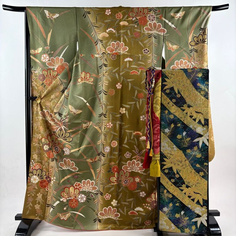 KP1530 振袖 身丈162cm 正絹 着物 成人式 楽天市場】【成人式 振袖 レンタル】成人式 振袖|成人式振袖